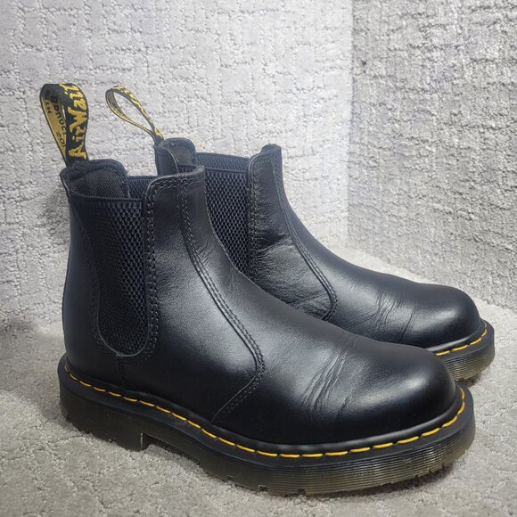 Dr. Martens ASTM-F2892-18 Unisex Size M7 L8 Leather Pull On Safety Chelsea Boots - Picture 1 of 10